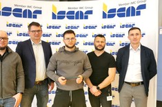 Od lewej:M. Zemanek, prof.PRz W. Habrat, W. Szwed, M.Karkus, dr M. Sałata