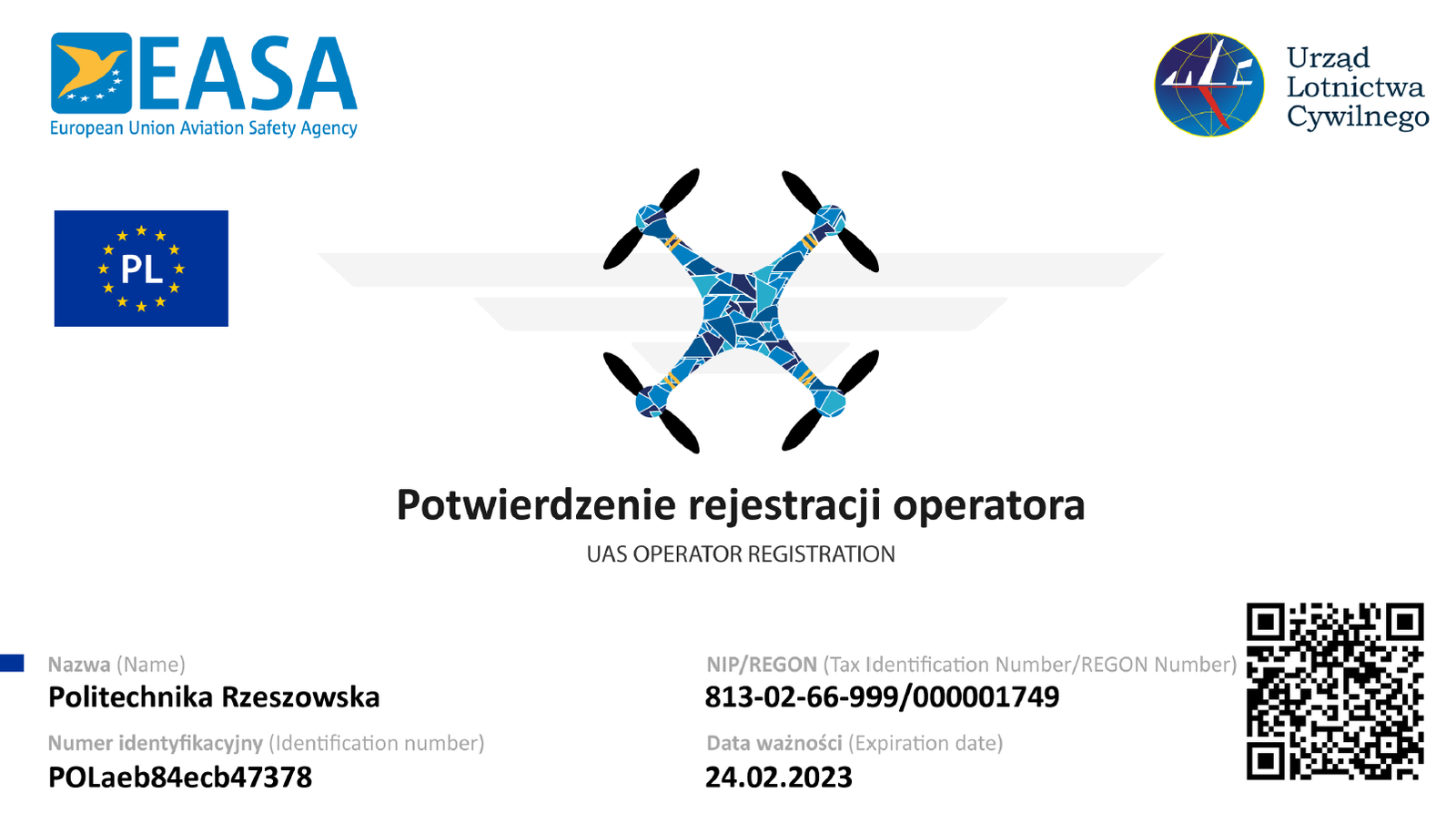 Szkolenia Operatorów Bezzałogowych Statków Powietrznych Wydział Budowy Maszyn I Lotnictwa 3926