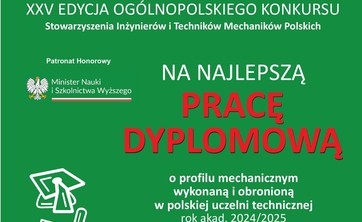 Ruszyła XXV edycja Ogólnopolskiego Konkursu SIMP na najlepszą pracę dyplomową