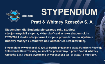 STYPENDIUM Pratt&Whitney Rzeszów S.A.