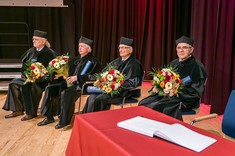 Od lewej: prof. M. Szczerek, prof. K. Lejda, prof. Z. Hendzel, prof. A. Tomczyk, fot. T. Kudasik